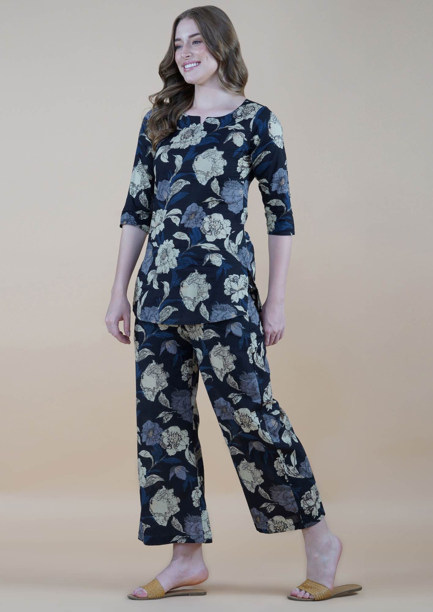 Petals In Paradise Cotton Loungewear