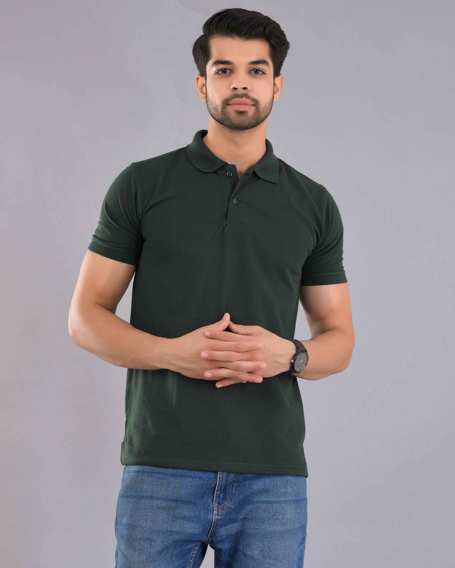 Wevaste Bottle green polo t-shirt