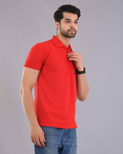 Wevaste red polo t-shirt