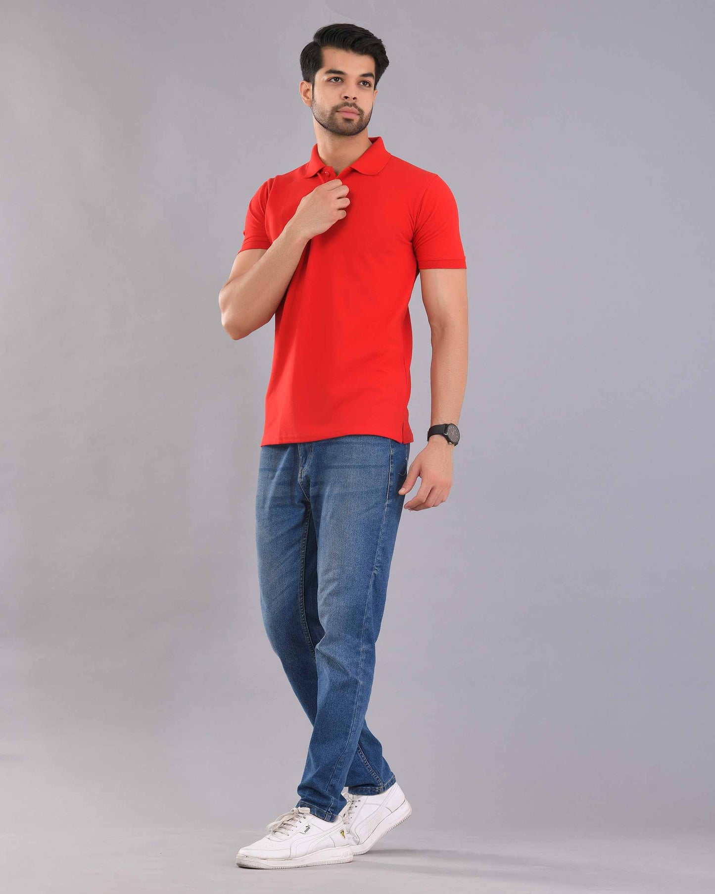 Wevaste red polo t-shirt