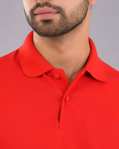 Wevaste red polo t-shirt