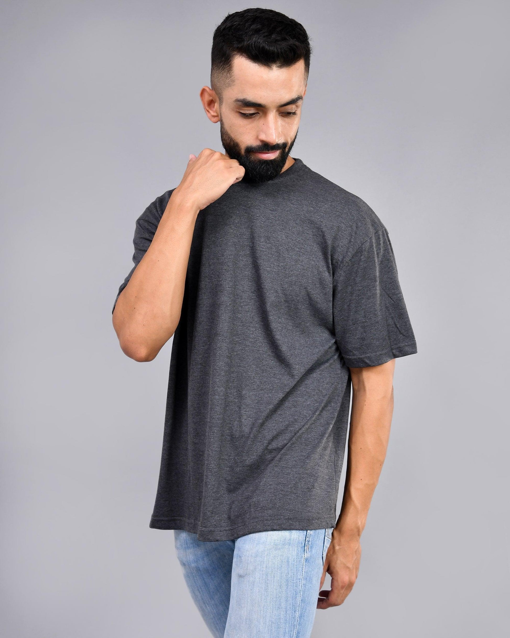 Antra Melange Oversize T-shirt - Wevaste