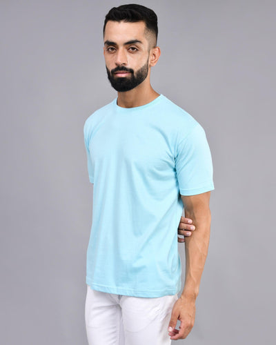 Sky Blue Regular Size T-shirt - Wevaste