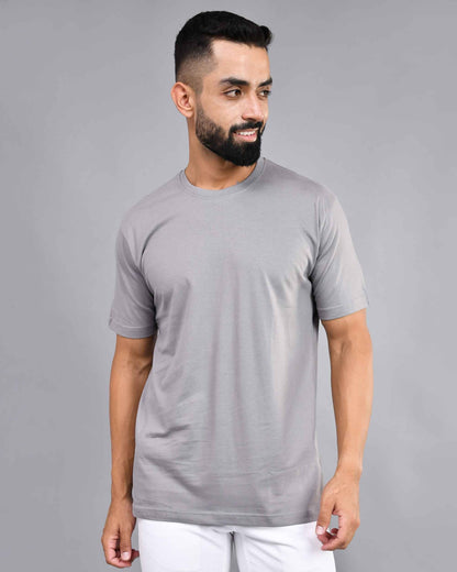 Steel Gray Regular Size T-shirt - Wevaste