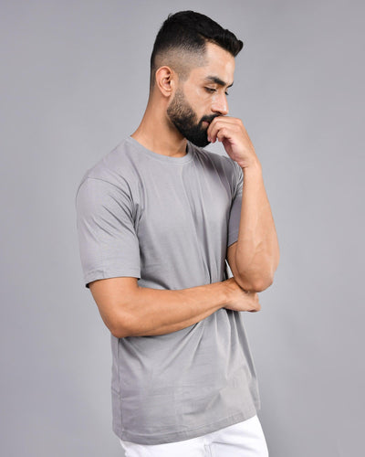 Steel Gray Regular Size T-shirt - Wevaste