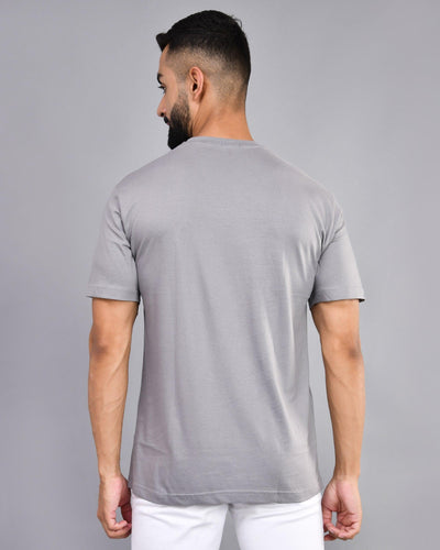 Steel Gray Regular Size T-shirt - Wevaste