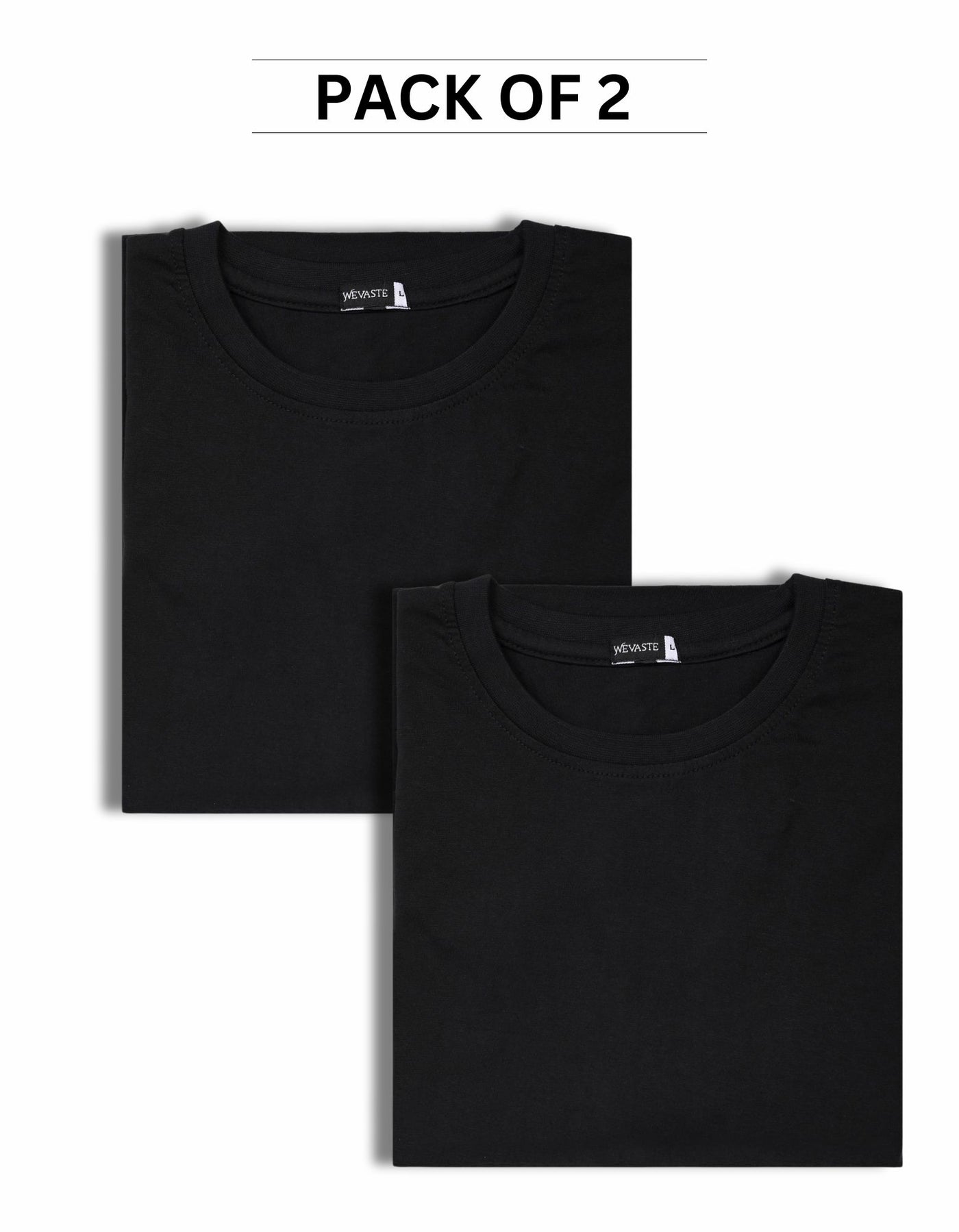 Black Oversized Pack Of 2 T-shirts