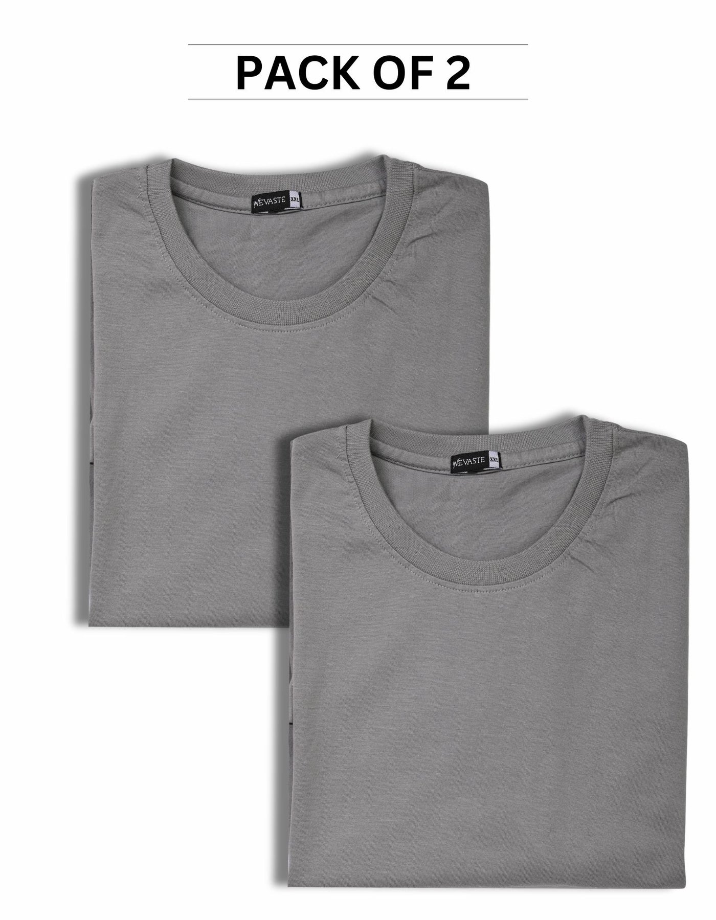 Steel Gray Pack Of 2 T-shirts
