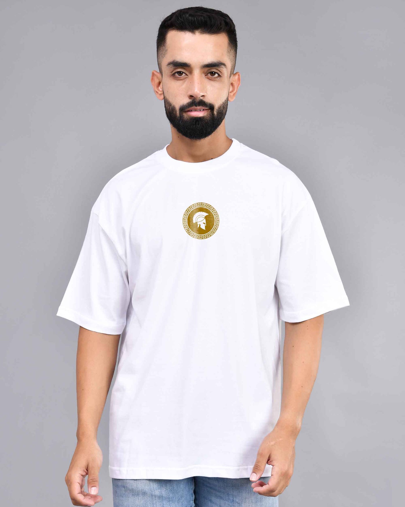 white oversized t-shirt