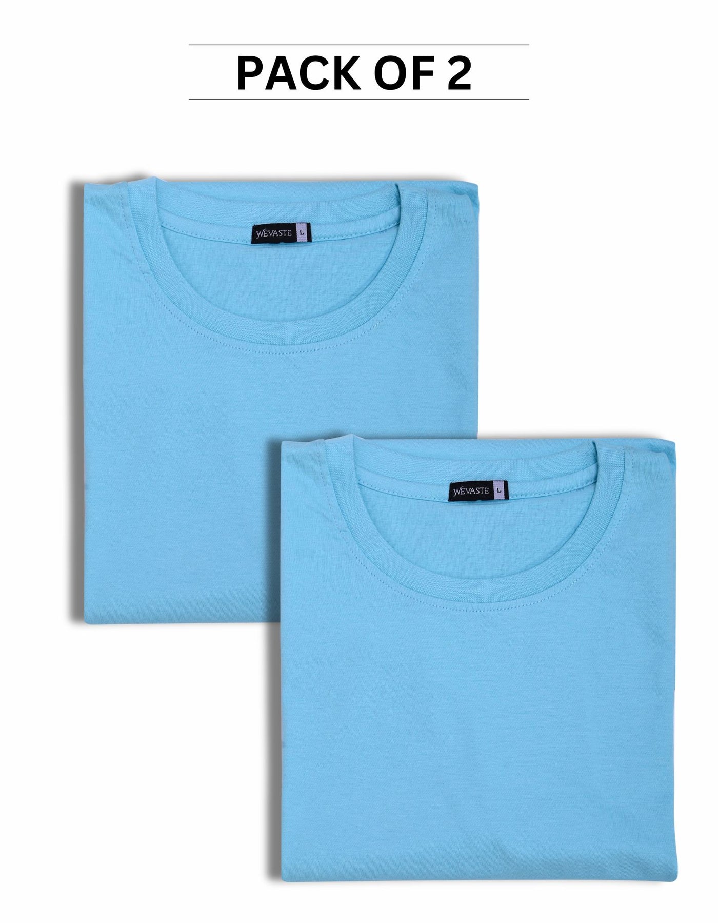 Sky Blue Pack Of 2 T-shirts